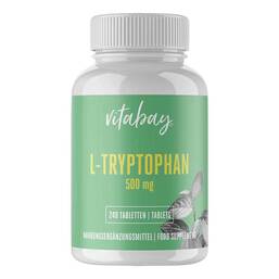 Abbildung: L-Tryptophan 500 mg Aminosäure vegan Tabletten 240 St, Tabletten PZN 18236594