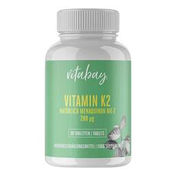 Abbildung: Vitamin K2 200 µg MK-7 vegan hochdosiert Tabletten 90 St, Tabletten PZN 18237961
