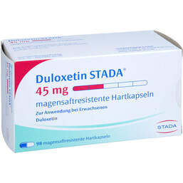 Abbildung: Duloxetin STADA 45 mg magensaftresistent Hartkapseln 98 St, Magensaftresistente Hartkapseln PZN 18241017