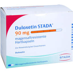 Abbildung: Duloxetin STADA 90 mg magensaftresistent Hartkapseln 98 St, Magensaftresistente Hartkapseln PZN 18241023