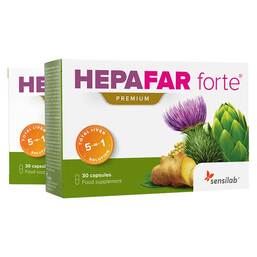 Abbildung: Sensilab Hepafar forte Premium Kapseln Kapseln, 2X30 St PZN 18247758
