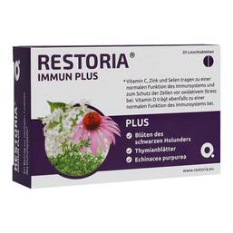 Abbildung: Restoria Immun Plus Lutschtabletten 20 St, Lutschtabletten PZN 18248634
