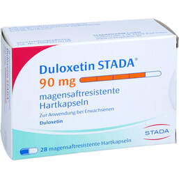 Abbildung: Duloxetin STADA 90 mg magensaftresistent Hartkapseln 28 St, Magensaftresistente Hartkapseln PZN 18249467