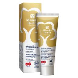 Abbildung: Manuka Health Honig-Propolis Zahncreme fluoridfrei 75 ml, Zahncreme PZN 18256585