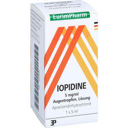 Abbildung: Iopidine 5 mg / ml Augentropfen 5 ml, Augentropfen PZN 18259690