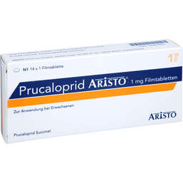 Abbildung: Prucaloprid Aristo 1 mg Filmtabletten 14 St, Filmtabletten PZN 18260463