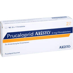 Abbildung: Prucaloprid Aristo 2 mg Filmtabletten 28 St, Filmtabletten PZN 18260517