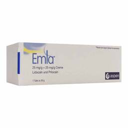 Abbildung: Emla 25 mg / g + 25 mg / g Creme 30 g, Creme PZN 18262203 
