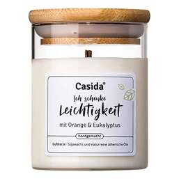 Abbildung: Duftkerze Leichtigkeit Orange & Eukalyptus Sojawa. 150 g PZN 18263846