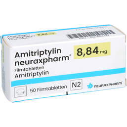 Abbildung: Amitriptylin neuraxpharm 8,84 mg Filmtabletten 50 St, Filmtabletten PZN 18265302