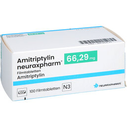 Abbildung: Amitriptylin neuraxpharm 66,29 mg Filmtabletten 100 St, Filmtabletten PZN 18265437
