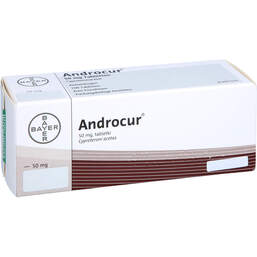 Abbildung: Androcur 50 mg Tabletten 100 St, Tabletten PZN 18266738