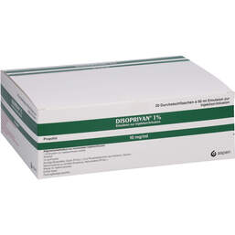 Abbildung: Disoprivan 1% Emulsion zur Injektion / Infusion Dsfl 20X50 ml, Emulsion PZN 18268298