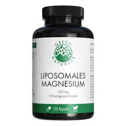 Abbildung: Green Naturals Magnesiumcitrat liposomal veg.Kapseln  120 St, Kapseln PZN 18272265