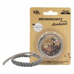 Abbildung: Mückenschutz Armband PU-Leder grau KDA 1 St PZN 18295131