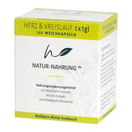 Abbildung: Natur-Nahrung Herz & Kreislauf 1x tgl.Weichkapseln 105 St, Weichkapseln PZN 18295616
