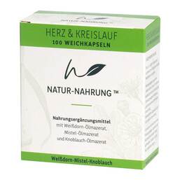Abbildung: Natur-Nahrung Herz & Kreislauf Weißd. + Mistel + Knobl 100 St, Weichkapseln PZN 18295622