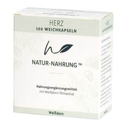 Abbildung: Natur-Nahrung Herz Weißdorn Weichkapseln 100 St, Weichkapseln PZN 18295645