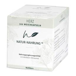 Abbildung: Natur-Nahrung Herz Weißdorn Weichkapseln 300 St, Weichkapseln PZN 18295651