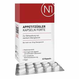 Abbildung: N1 Appetitzügler Kapseln forte 42 St, Kapseln PZN 18295958