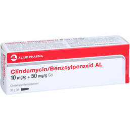 Abbildung: Clindamycin / Benzoylperoxid AL 10 + 50 mg / g Gel 30 g, Gel PZN 18297644