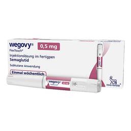 Abbildung: Wegovy 0,5 mg Flextouch Injektionslösung Fertigpen 1X1.5 ml, Injektionslösung PZN 18299318