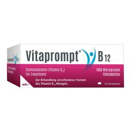 Abbildung: VITAprompt® B12 1000 Mikrogramm Filmtabletten 50 St, Filmtabletten PZN 18299910