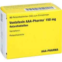 Abbildung: Venlafaxin AAA-Pharma 150 mg Retardtabletten 50 St, Retard-Tabletten PZN 18300398
