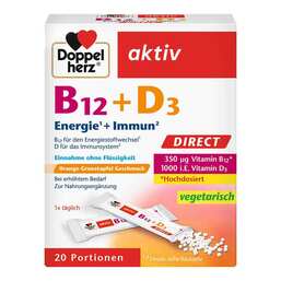 Abbildung: Doppelherz B12 + D3 Direct Pellets 20 St, Pellets PZN 18302285