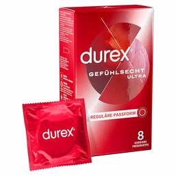 Abbildung: durex® Gefühlsecht Ultra Kondome 8 St, Kondome PZN 18304166