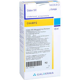 Abbildung: Clobex 500 Mikrogramm / g Shampoo 125 ml, Shampoo PZN 18305786
