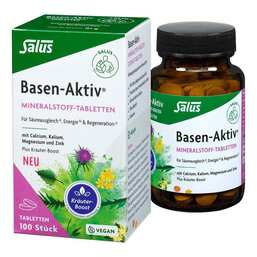 Abbildung: Basen Aktiv Mineralstoff-Kräuter-Extrakt-Tabletten Tabletten, 100 St PZN 18316005