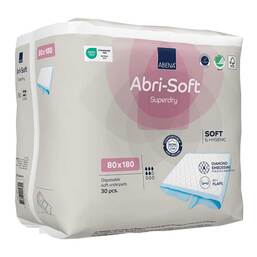 Abbildung: Abena Abri Soft superdry 80x180 cm Unterlage 30 St PZN 18319073