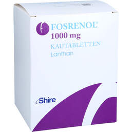 Abbildung: Fosrenol 1000 mg Kautabletten 90 St, Kautabletten PZN 18320426