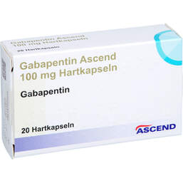 Abbildung: Gabapentin Ascend 100 mg Hartkapseln 20 St, Hartkapseln PZN 18325369