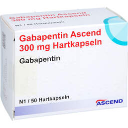 Abbildung: Gabapentin Ascend 300 mg Hartkapseln 50 St, Hartkapseln PZN 18325406