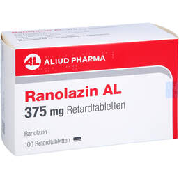 Abbildung: Ranolazin AL 375 mg Retardtabletten 100 St, Retard-Tabletten PZN 18335706