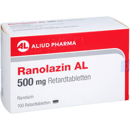 Abbildung: Ranolazin AL 500 mg Retardtabletten 100 St, Retard-Tabletten PZN 18335764