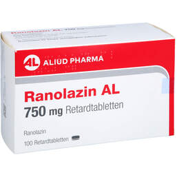 Abbildung: Ranolazin AL 750 mg Retardtabletten 100 St, Retard-Tabletten PZN 18335793