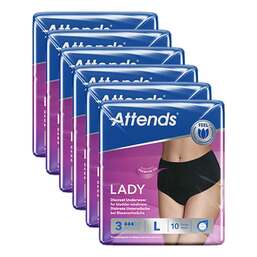 Abbildung: Attends Lady Discreet Underwear 3 L 6X10 St, Beutel PZN 18336516