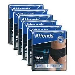 Abbildung: Attends Men Protective Underwear 3 L 6X10 St, Beutel PZN 18336539