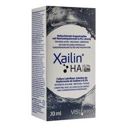 Abbildung: Xailin HA 0,2% Plus Augentropfen 10 ml, Augentropfen PZN 18352515