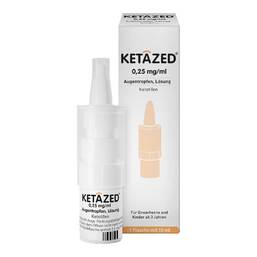 Abbildung: Ketazed 0,25 mg/ml Augentropfen Lösung 1X10 ml, Augentropfen PZN 18352722