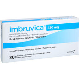 Abbildung: Imbruvica 420 mg Filmtabletten 30 St, Filmtabletten PZN 18352768