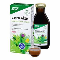 Abbildung: Basen Aktiv Mineralstoff-Kräuter-Elixier Salus 250 ml, Elixier PZN 18354313