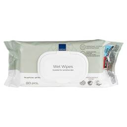 Abbildung: Abena Wet wipes Feuchtpflegetücher 18x20 cm Klipp 80 St, Tücher PZN 18354342