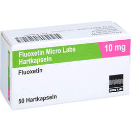 Abbildung: Fluoxetin Micro Labs 10 mg Hartkapseln 50 St, Hartkapseln PZN 18354483