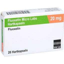 Abbildung: Fluoxetin Micro Labs 20 mg Hartkapseln 20 St, Hartkapseln PZN 18354520