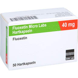Abbildung: Fluoxetin Micro Labs 40 mg Hartkapseln 50 St, Hartkapseln PZN 18354543
