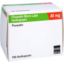 Abbildung: Fluoxetin Micro Labs 40 mg Hartkapseln 100 St, Hartkapseln PZN 18354566